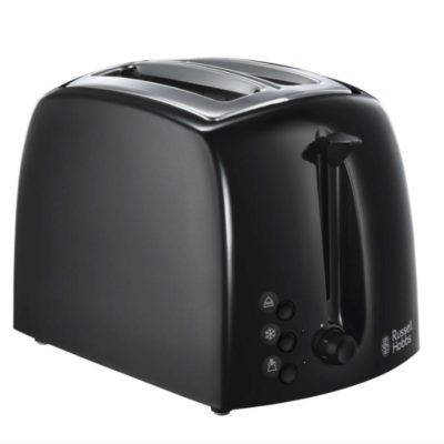 Russell Hobbs Textures 2-Slice Toaster – Black Russell Hobbs Textures 2-Slice Toaster – Black